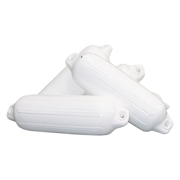 Taylor Made® - Boatguard™ 8" D x 26" L White Twin Eye Cylindrical Inflatable Fender