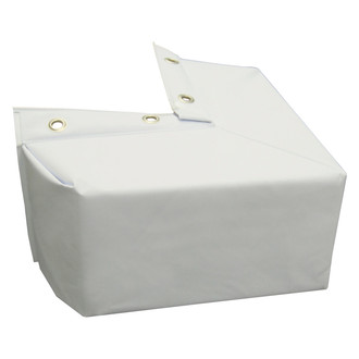 Taylor Made® - Hull-Saver™ 12" L x 6" H x 4" T White Vinyl Corner Mount Dock Bumper