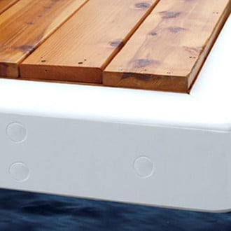 Taylor Made® - 18" L x 3.25" H x 5" T White EVA Corner Mount Dock Cushion