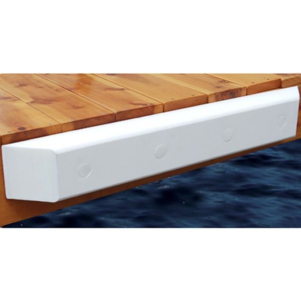 Taylor Made® - 36" L x 3.25" H x 5" T White EVA Straight Mount Dock Cushion with LED Lights