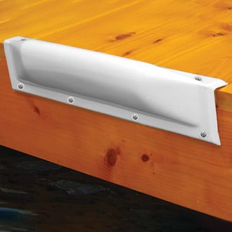 Taylor Made® 46082 - Dock Pro™ 18" L White Vinyl Straight Mount Dock Bumper
