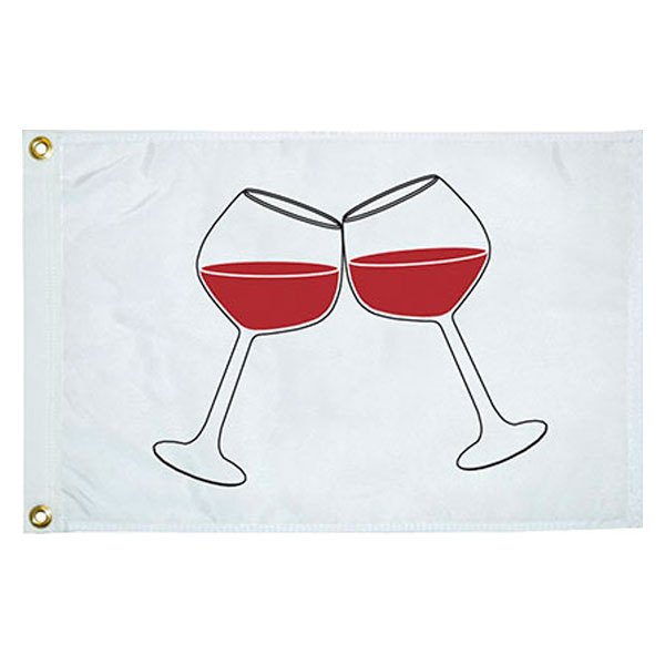 Taylor Made® - 12" x 18" Nylon "Wine Glasses" Flag