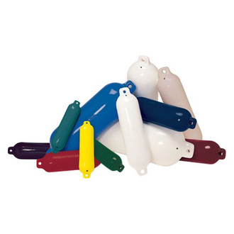 Taylor Made® - Hull Gard™ 6.5" D x 23" L Red Twin Eye Cylindrical Inflatable Fender