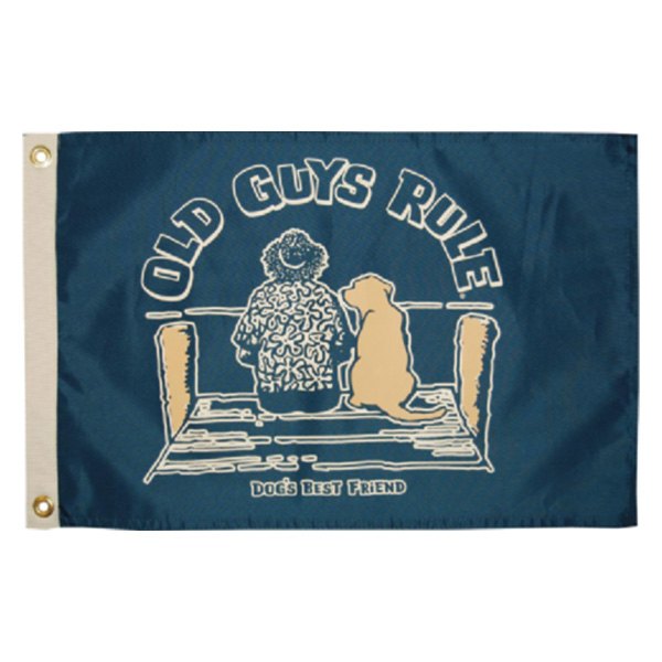 Taylor Made® - Old Guys Rule 12" x 18" "Dog's Best Friend" Flag