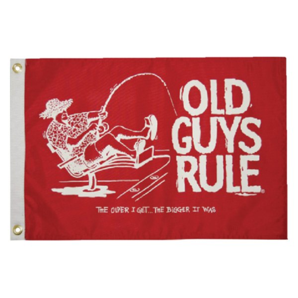 Taylor Made® - Old Guys Rule 12" x 18" Red "Old Guys Rule" Flag
