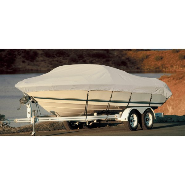 Taylor Made® - Boatguard™ Gray Polyester Playpen Boat Cover for 22'-24' L x 102" W Pontoon Boats