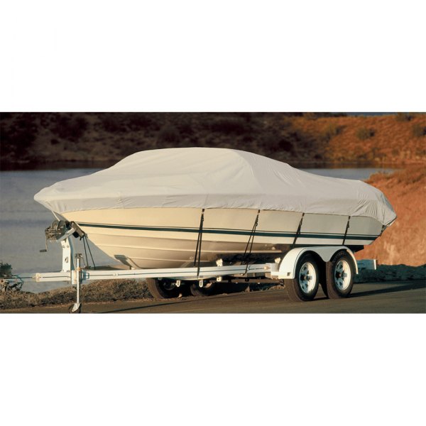 Taylor Made® - Boatguard™ Gray Polyester Boat Cover for 18'-20' L x 102" W Pontoon Boats
