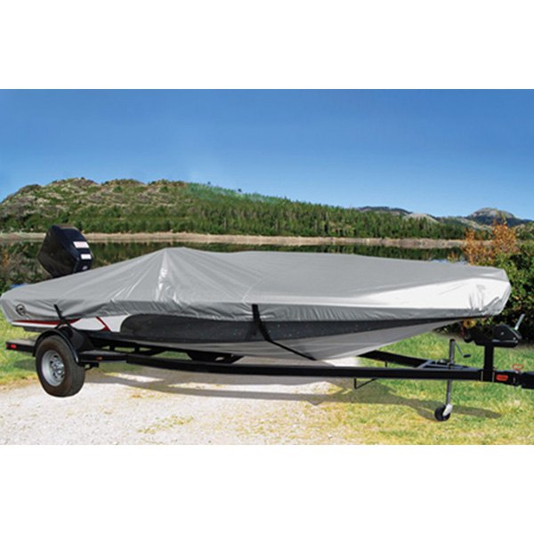  Taylor Made® - Trailerite™ Pro Silver Reflective Polyester Boat Cover for 13'5"-14'4" L x 75" W Bass Boat