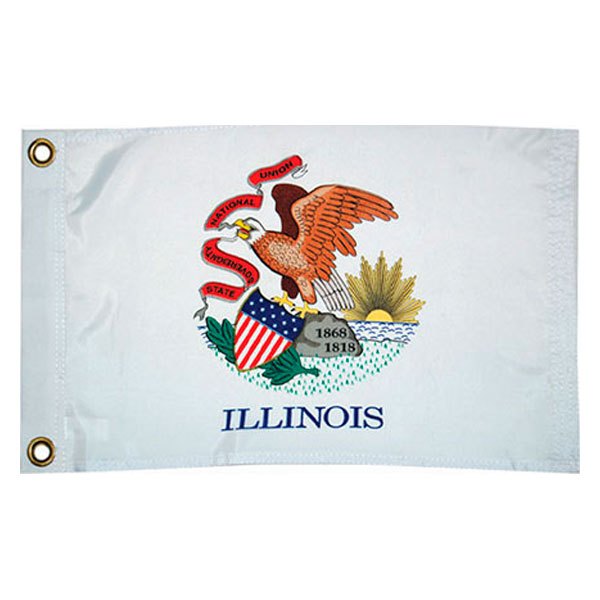 Taylor Made® - 12" x 18" "Illinois" US State & Territory Flags