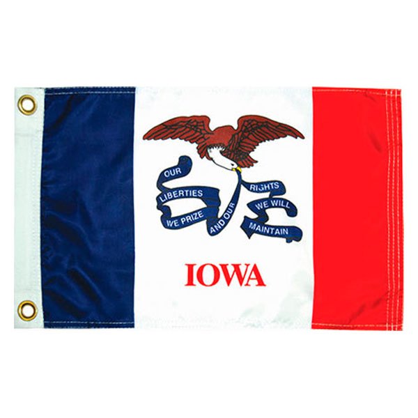 Taylor Made® - 12" x 18" "Iowa" US State & Territory Flags