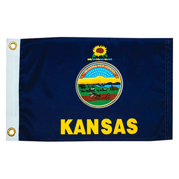 Taylor Made® - 12" x 18" "Kansas" US State & Territory Flags