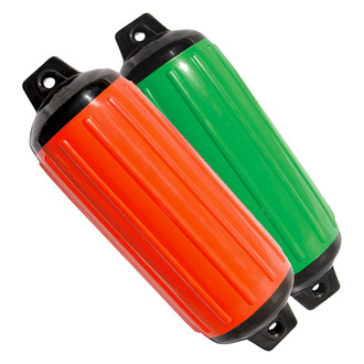 Taylor Made® - Super Gard™ 6.5" D x 22" L Lime Green Twin Eye Cylindrical Inflatable Fender