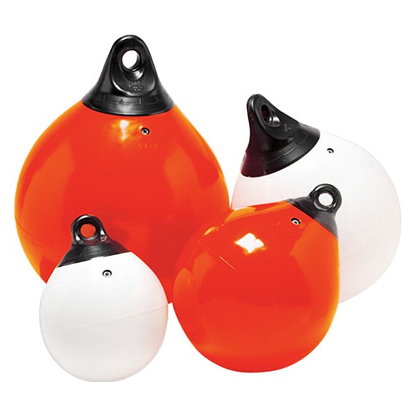 Taylor Made® - Tuff End™ 9" D White One Eye Round Inflatable Buoy