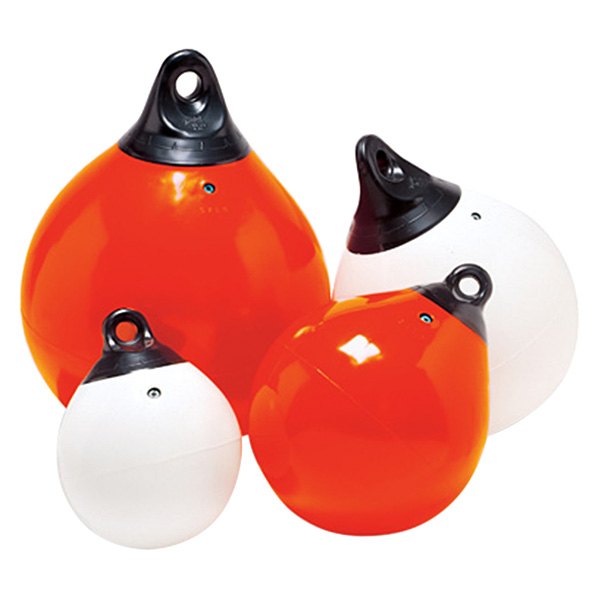 Taylor Made® - Tuff End™ 15" D White One Eye Round Inflatable Buoy