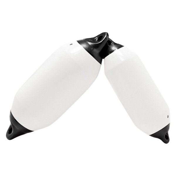 Taylor Made® - Tuff End™ 6" D x 25" L White Twin Eye Cylindrical Inflatable Fender