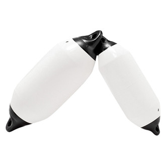 Taylor Made® - Tuff End™ 15" D x 41" L White Twin Eye Cylindrical Inflatable Fender