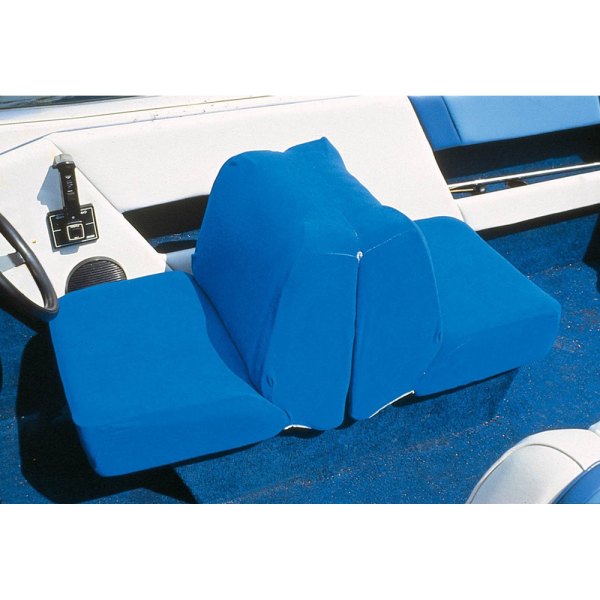  Taylor Made® - 40" L x 20" W x 18" H Blue Terry Cloth Back to Back Lounge Seat Cover