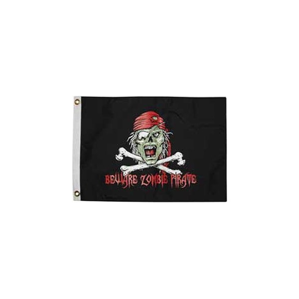 Taylor Made® - 12" x 18" Nylon "Pirate Zombie" Pirate Flag