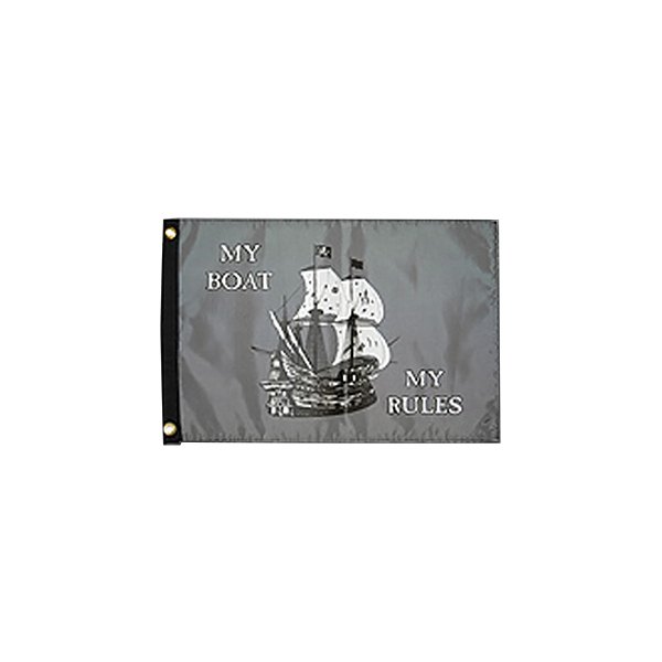 Taylor Made® - 12" x 18" Nylon "My Boat My Rules" Pirate Flag