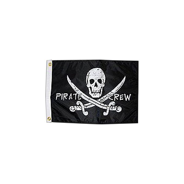 Taylor Made® - 12" x 18" Nylon "Pirate Crew" Pirate Flag
