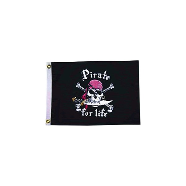 Taylor Made® - 12" x 18" Nylon "Pirate for Life" Pirate Flag