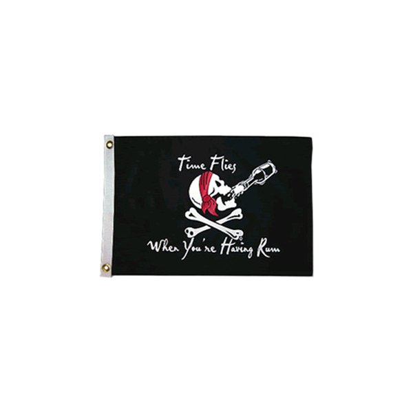 Taylor Made® - 12" x 18" Nylon "Time Flies When You're Having Rum" Pirate Flag