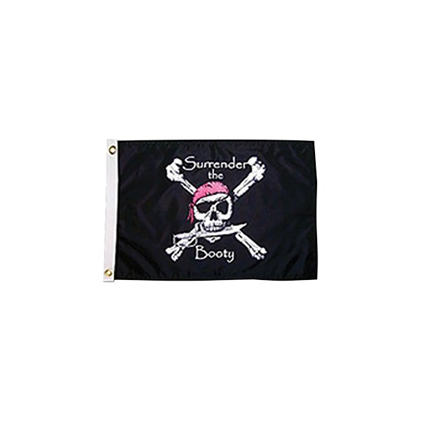 Taylor Made® - 12" x 18" Nylon "Surrender the Booty" Pirate Flag