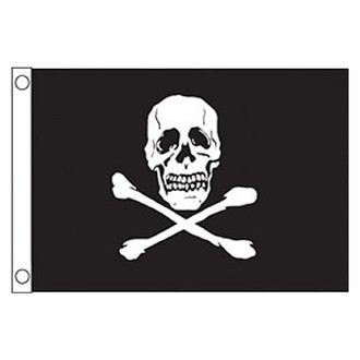 Taylor Made® - Novelty Design 12" x 18" "Jolly Roger" Flag