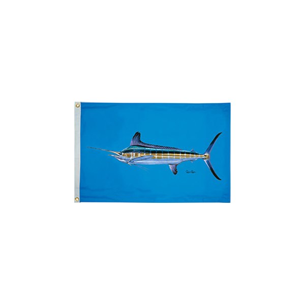 Taylor Made® - Carey Chen™ 24" x 36" Nylon "White Marlin" Offshore Fishing Flag Offshore Fishing Flag