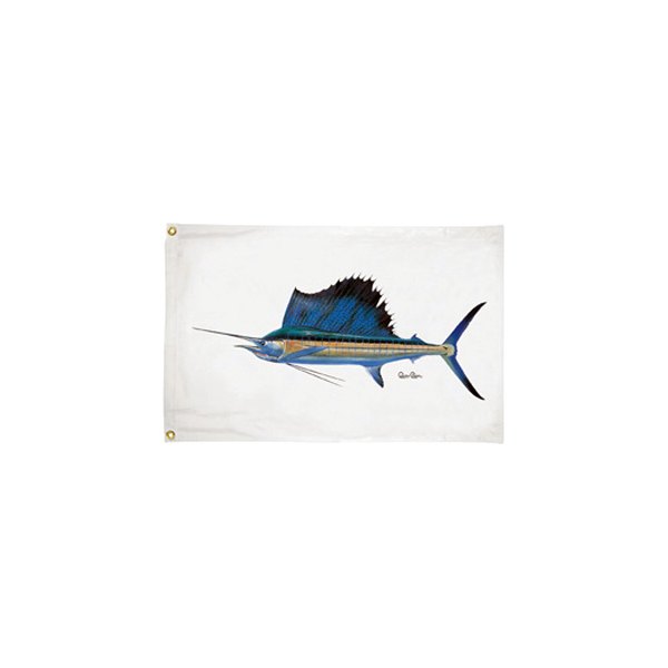 Taylor Made® - Carey Chen™ 24" x 36" Nylon "Sailfish" Offshore Fishing Flag
