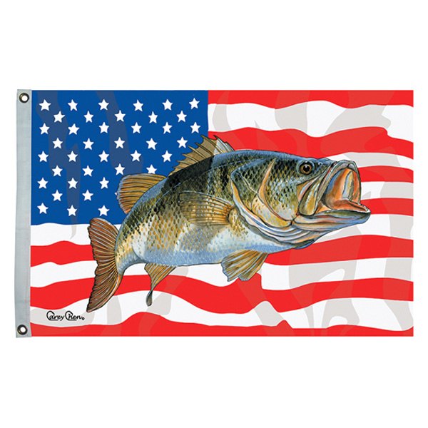 Taylor Made® - Carey™ 36" x 60" "Bass Fisherman's" U.S. Flag