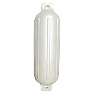 Taylor Made® - Storm Gard™ 6.5" D x 22" L White Twin Eye Cylindrical Inflatable Fender