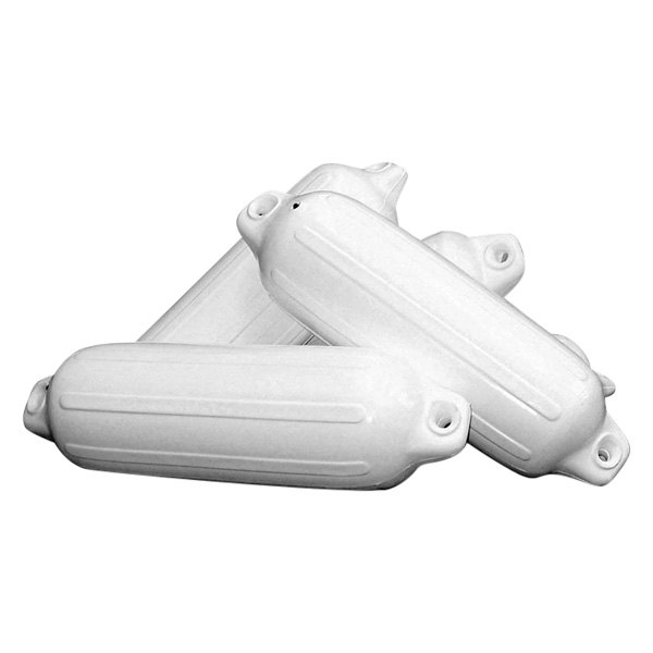 Taylor Made® - Boatguard™ 5" D x 18" L White Twin Eye Cylindrical Inflatable Fender