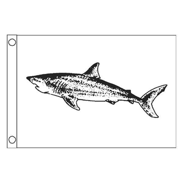 Taylor Made® - 12" x 18" "Shark" Fisherman's Catch Flag