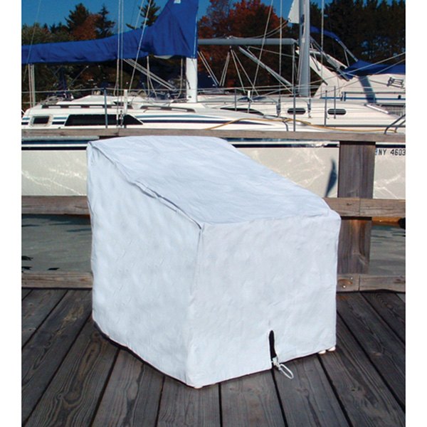  Taylor Made® - 29" H x 26" W x 29.5" D White Vinyl Heavy Duty Deck Chair Cover