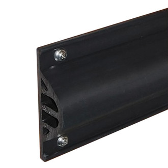 Taylor Made® - Dock Pro™ 10' L x 3-1/2" H x 1-3/8" T Black Vinyl Side Profile D-Profile Dock Edging, Straight