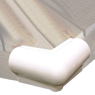 Taylor Made® 46015 - 6" L White Vinyl P-Shape Corner Mount Dock Bumper