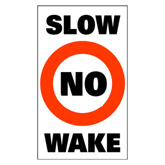 Taylor Made® - Sur-Mark™ 24" L x 13" W Slow No Wake Buoy Labels