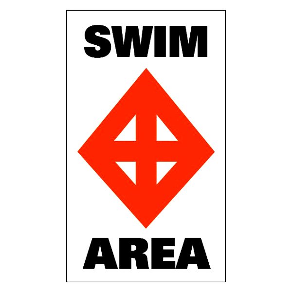 Taylor Made® - Sur-Mark™ 24" L x 13" W Swim Area Buoy Labels