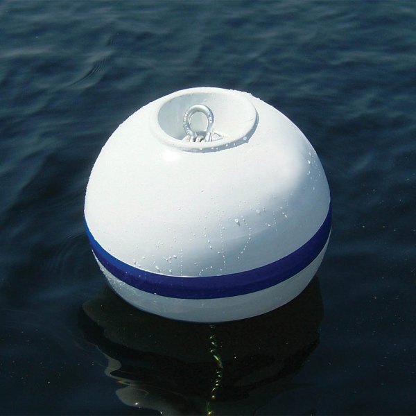 Taylor Made® - Sur-Moor™ 18" D White/Blue Mooring Shackle Buoy