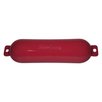 Taylor Made® - Hull Gard™ 8.5" D x 27" L Red Twin Eye Cylindrical Inflatable Fender
