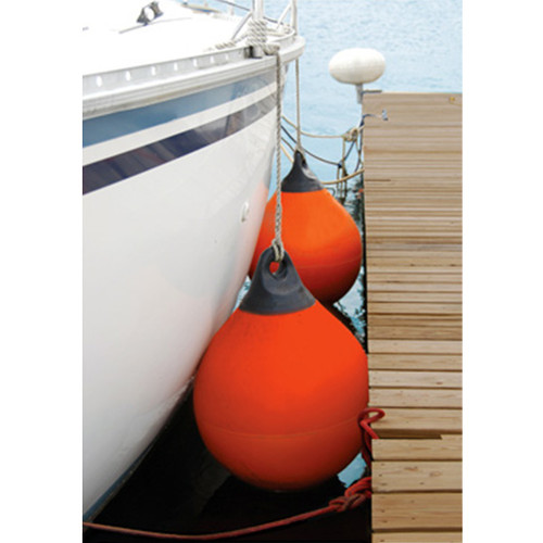 Orange TUFFEND 15 Inch Marine Buoy - Heavy Duty Flotation Marker