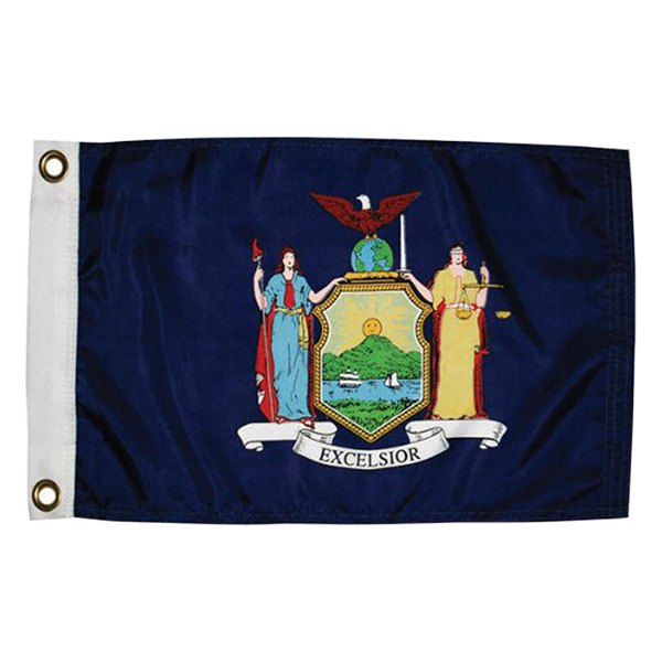 Taylor Made® - 12" x 18" "New York" US State & Territory Flags
