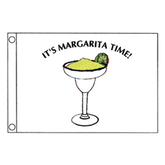 Taylor Made® - Novelty Design 12" x 18" "It's Margarita Time Flag" Flag