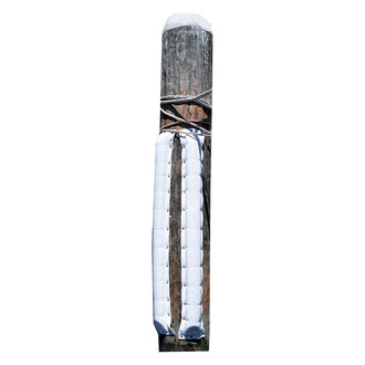 Taylor Made® - Perimeter™ 9' L x 8" W x 3-1/4" D White Polyester Dock & Post Bumper