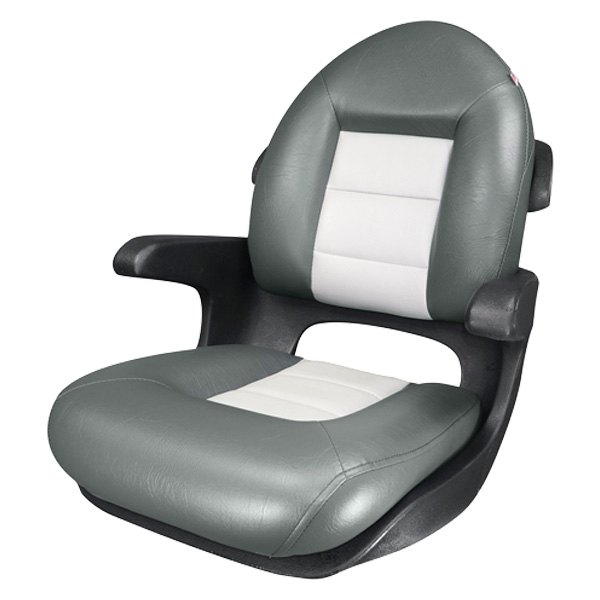 Tempress® - Elite 26" H x 23.5" W x 27.5" D Charcoal/Gray High Back Boat Seat