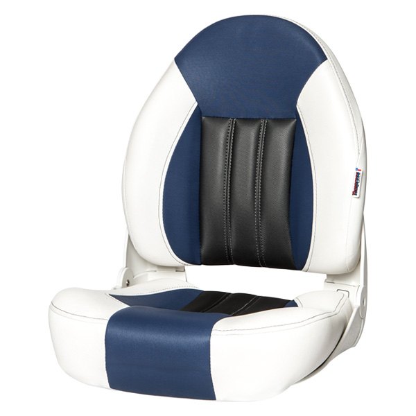 Tempress® - Probax Orthopedic 23.5" H x 18.5" W x 19.5" D White/Blue/Carbon Boat Seat