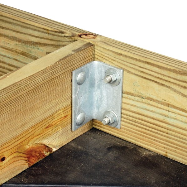 Tie Down Engineering® - 2-3/4" L x 2-1/2" H x 0.688" Hole Galvanized Steel Angle Clip with 2 Holes