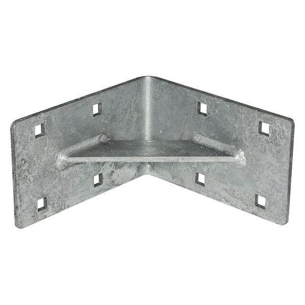 Tie Down Engineering® - 8-1/4" L x 5" H x 1/4" T Galvanized Steel Inside Corner End with Square Holes