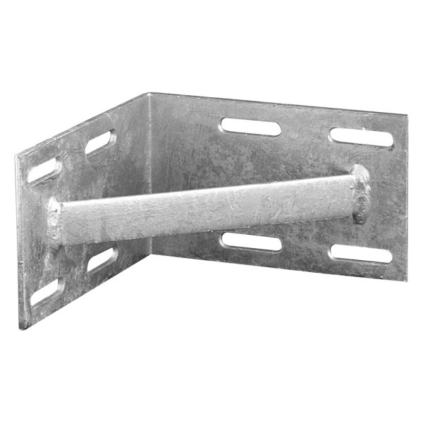 Tie Down Engineering® - 8-1/4" L x 5" H x 3/16" T x 2-1/4" Hole Galvanized Steel Inside Corner End with Elongated Holes